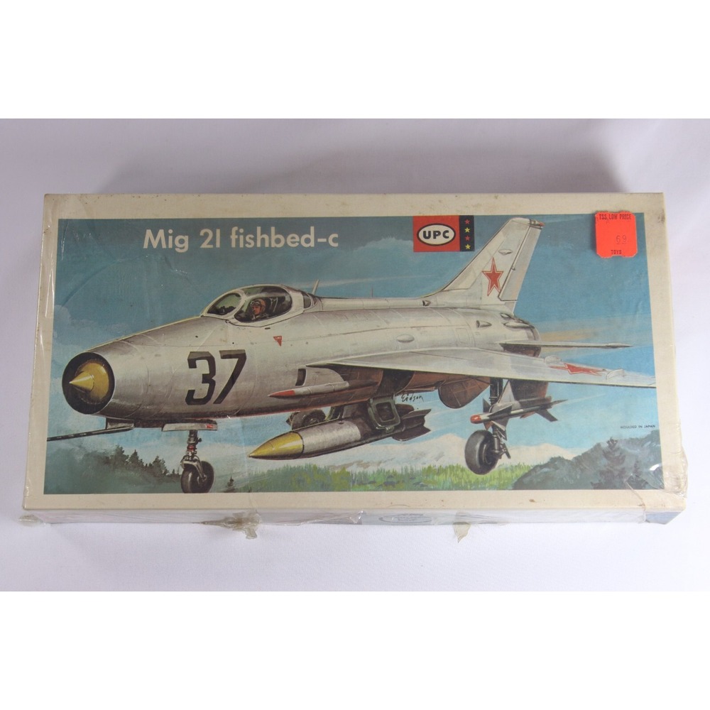 Vintage UPC Mig 21 Fishbed-C 1/72 Scale Flight Series Model Kit Sealed